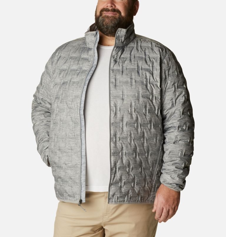 Jachete Din Puf Columbia Delta Ridge Barbati Gri | Plus Size UCMS0ZAQ9